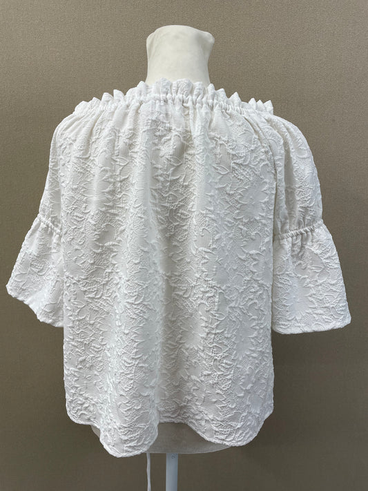 Michael Kors - White Off Shoulder Top Women's Size XS