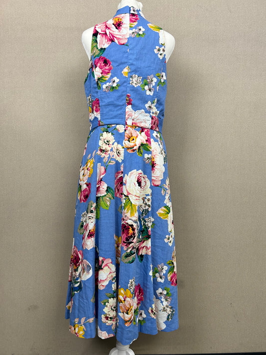 Eliza F - Floral Blue Dress Women's Size 8 US