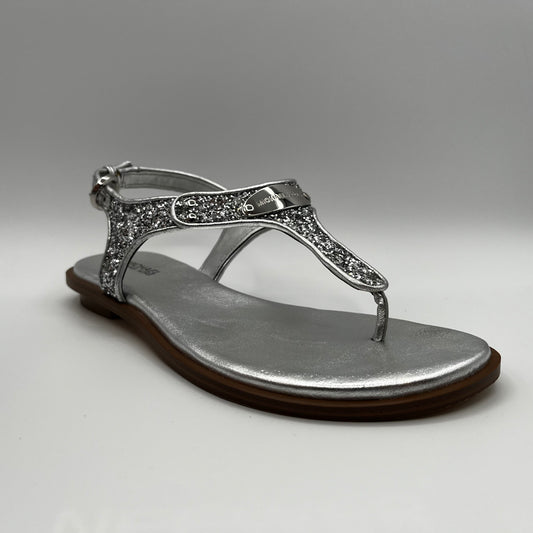 Michael Kors Silver Faux Leather Sandals Women's Size 7M US