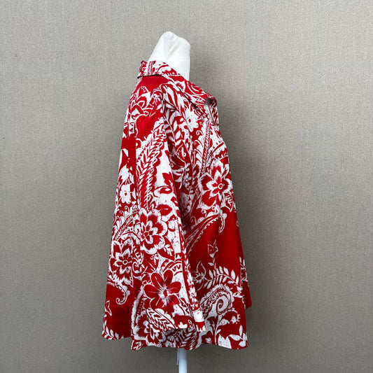 CHICO's Paisley Button-Up Shirt Women's Size 2