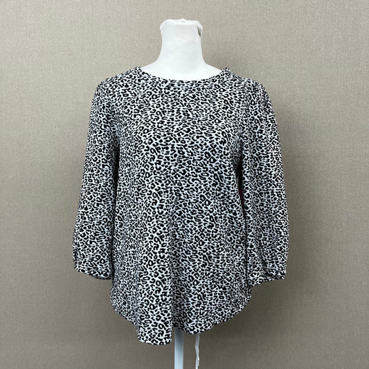 CHICO's Cheeta Print Blouse Women's Size 1