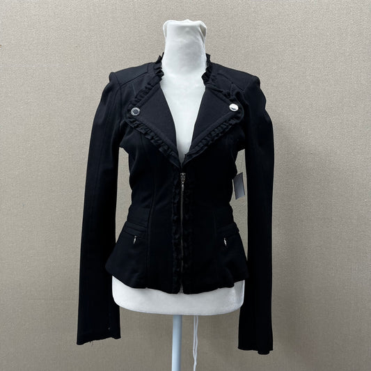 White House Black Market BLack V-Neck Jacket Women's Size 00 US