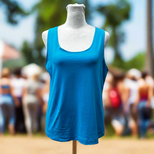 Chico's Blue Tank Top Women's Size 2