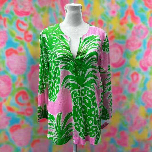 Lilly Pulitzer Pineapple Tunic Women's M
