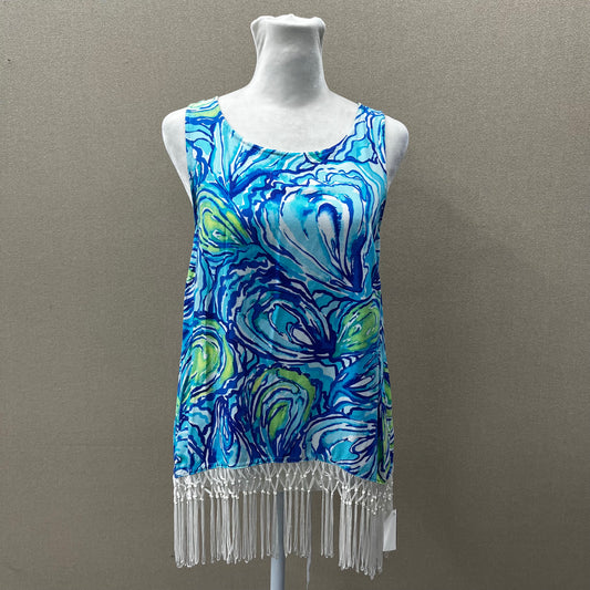Lilly Pulitzer Blue Summer Tank Top Women's Size 8