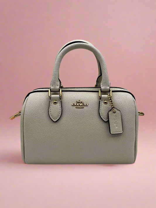 Coach Beige Leather Top Handle Bag M2381-CH157