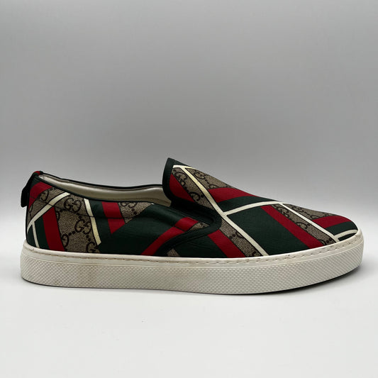 Gucci Multicolor Leather Slip-Ons Men's Size 11 US