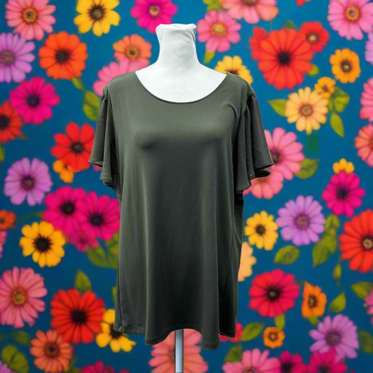 Calvin Klein Green Blouse Women's Size L