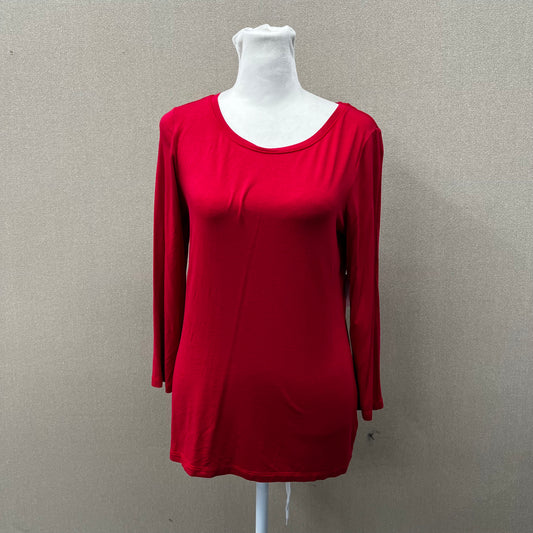 Cable & Gauge Red Long Sleeve Shirt Women's Size M