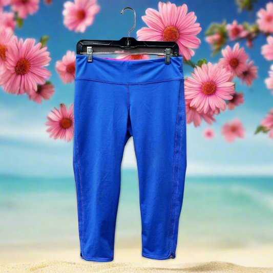 Lilly Pulitzer Luxletic Blue Capri Leggings Women's Size L