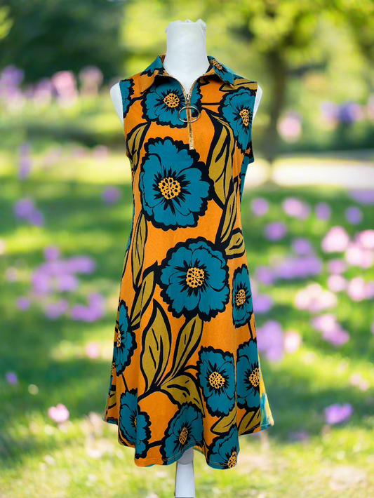 MSK - Floral Collared Dress Women's Size S