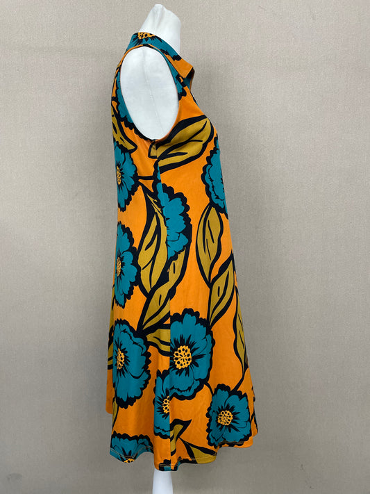 MSK - Floral Collared Dress Women's Size S