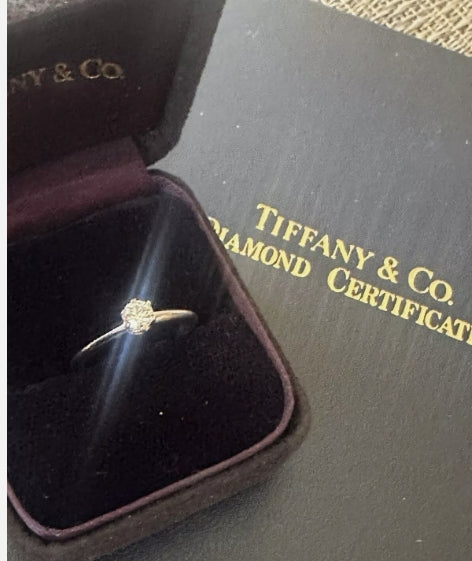 Tiffany & Co Platinum 950 Diamond Solitaire Ring