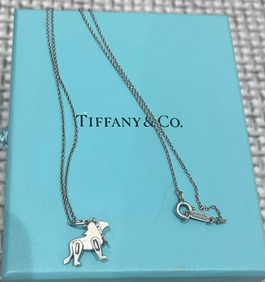 Tiffany & Co Save The Wild Lion Charm With Necklace