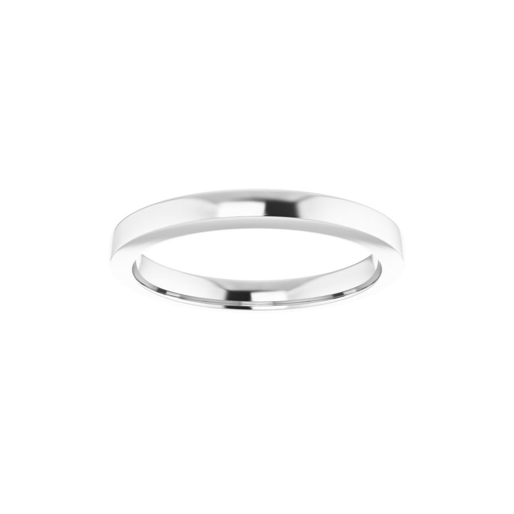 14K White Band for 5.2 mm Round Ring