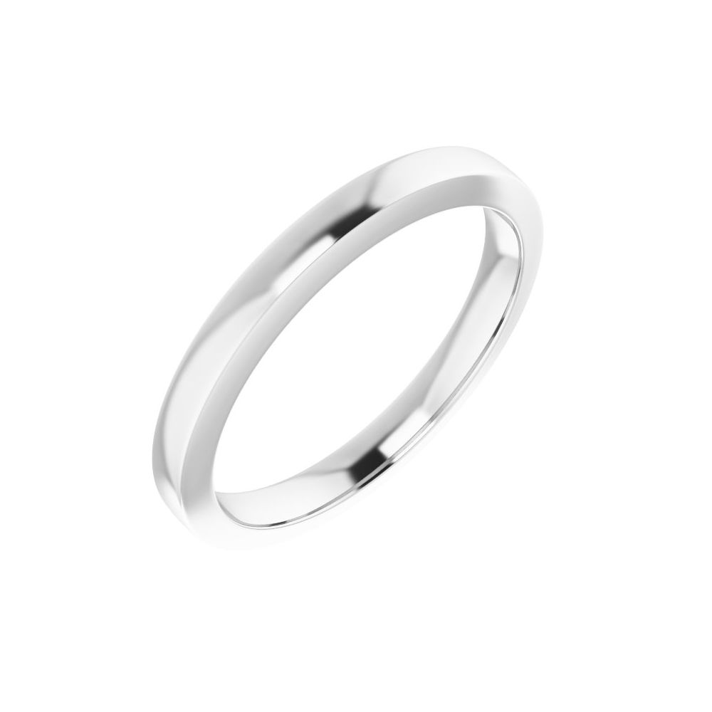 14K White Band for 5.2 mm Round Ring