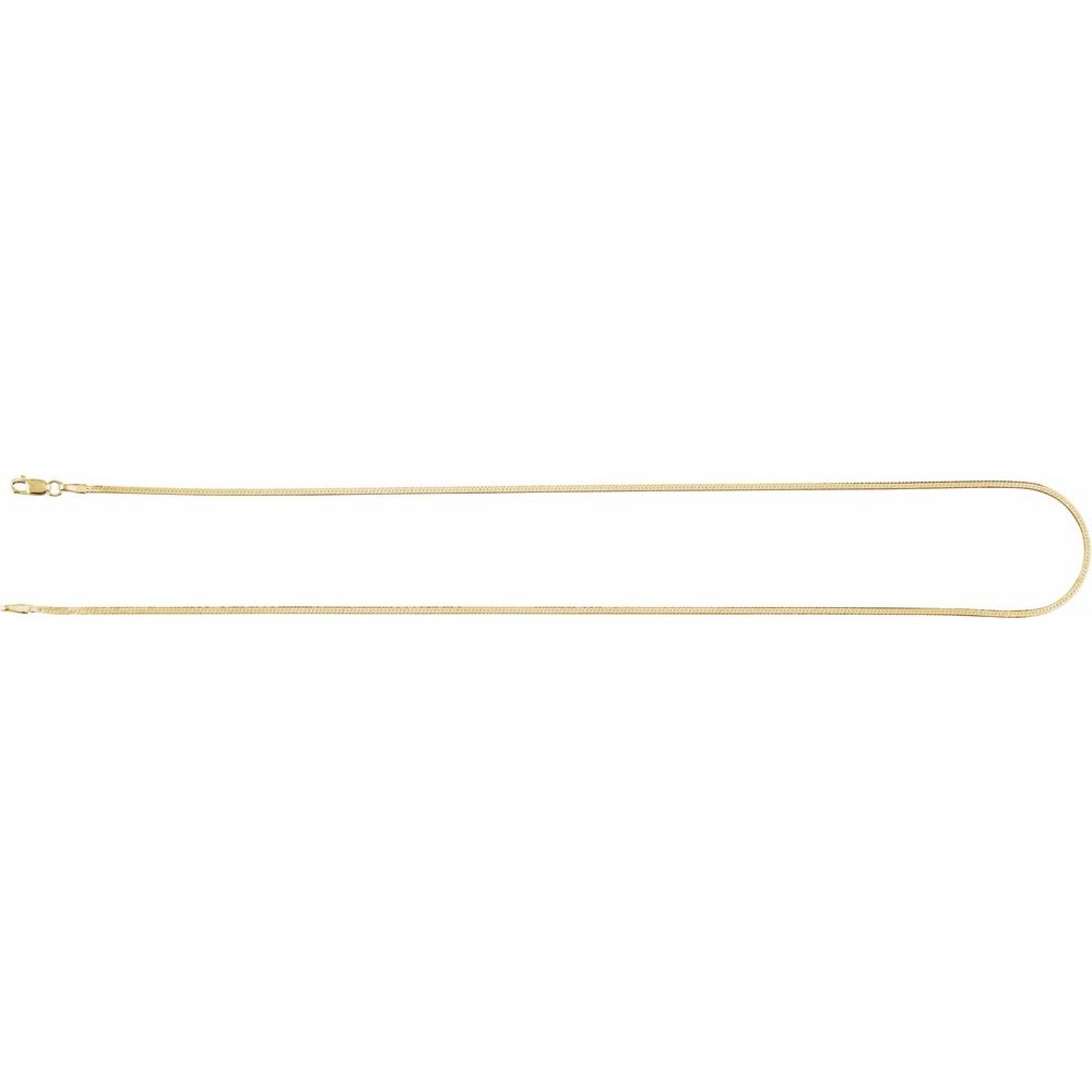 14K Yellow 1.6 mm Herringbone 20" Chain