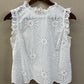 Kate Spade New York - White Sleeveless Flutter Top Women's Size 2