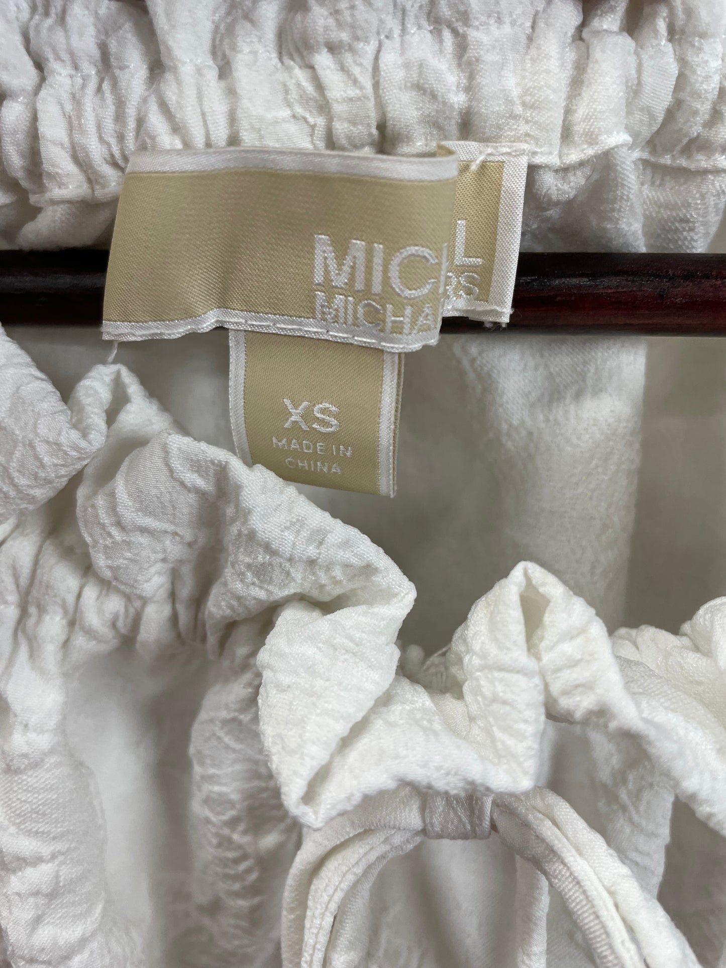 Michael Kors - White Off Shoulder Top Women's Size XS