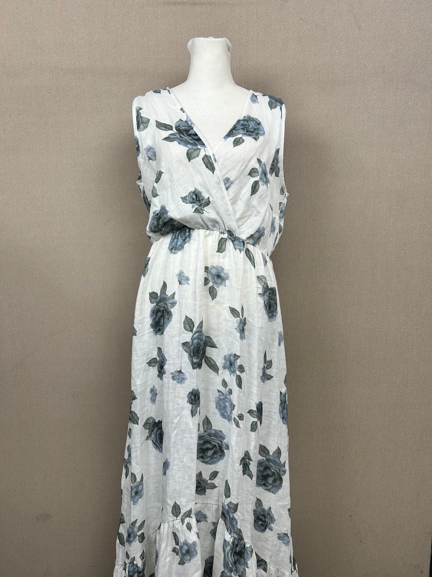 Le Ragazze - White Floral Dress Women's Size M