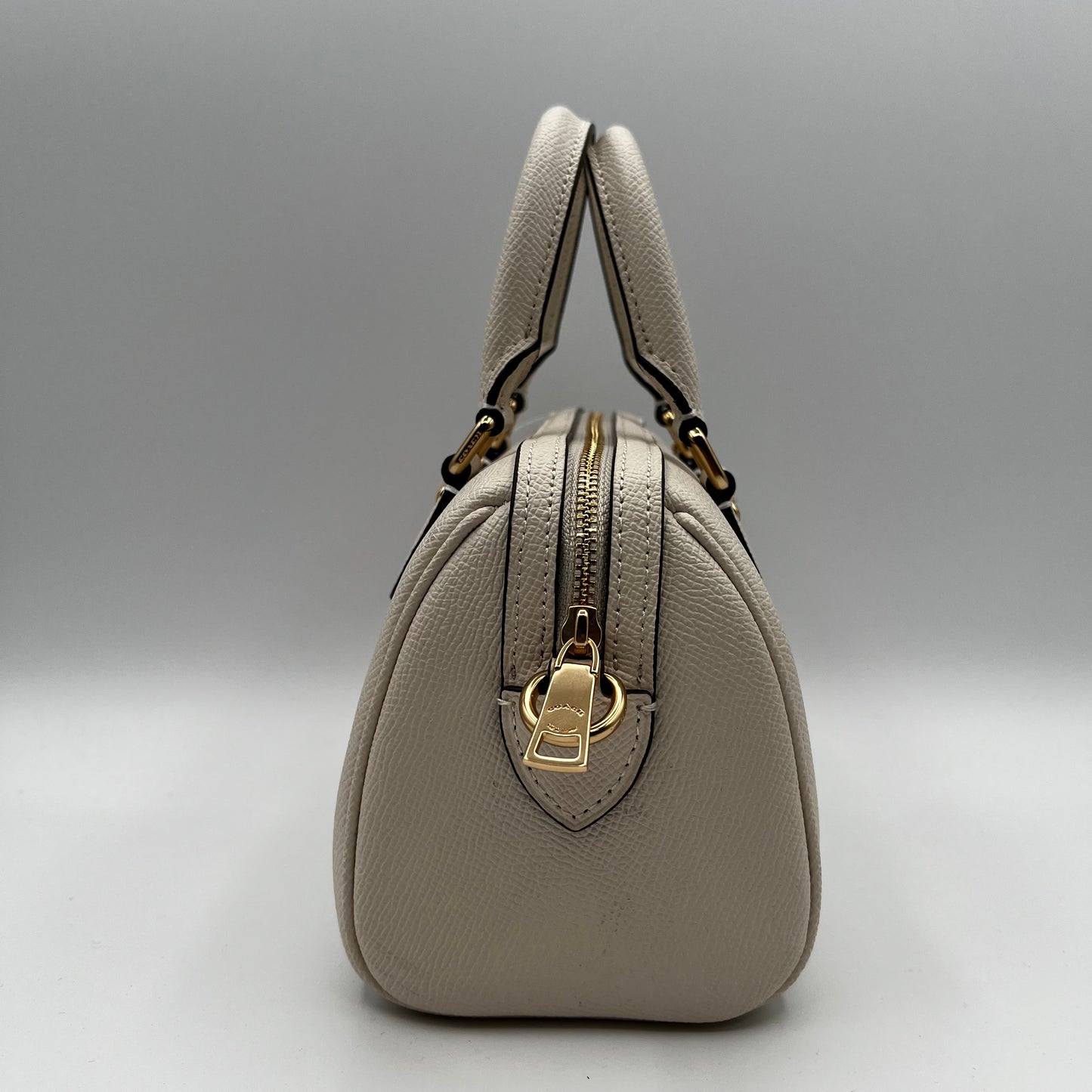 Coach Beige Leather Top Handle Bag M2381-CH157