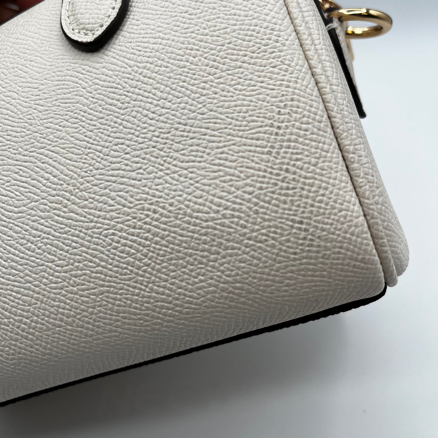 Coach Beige Leather Top Handle Bag M2381-CH157