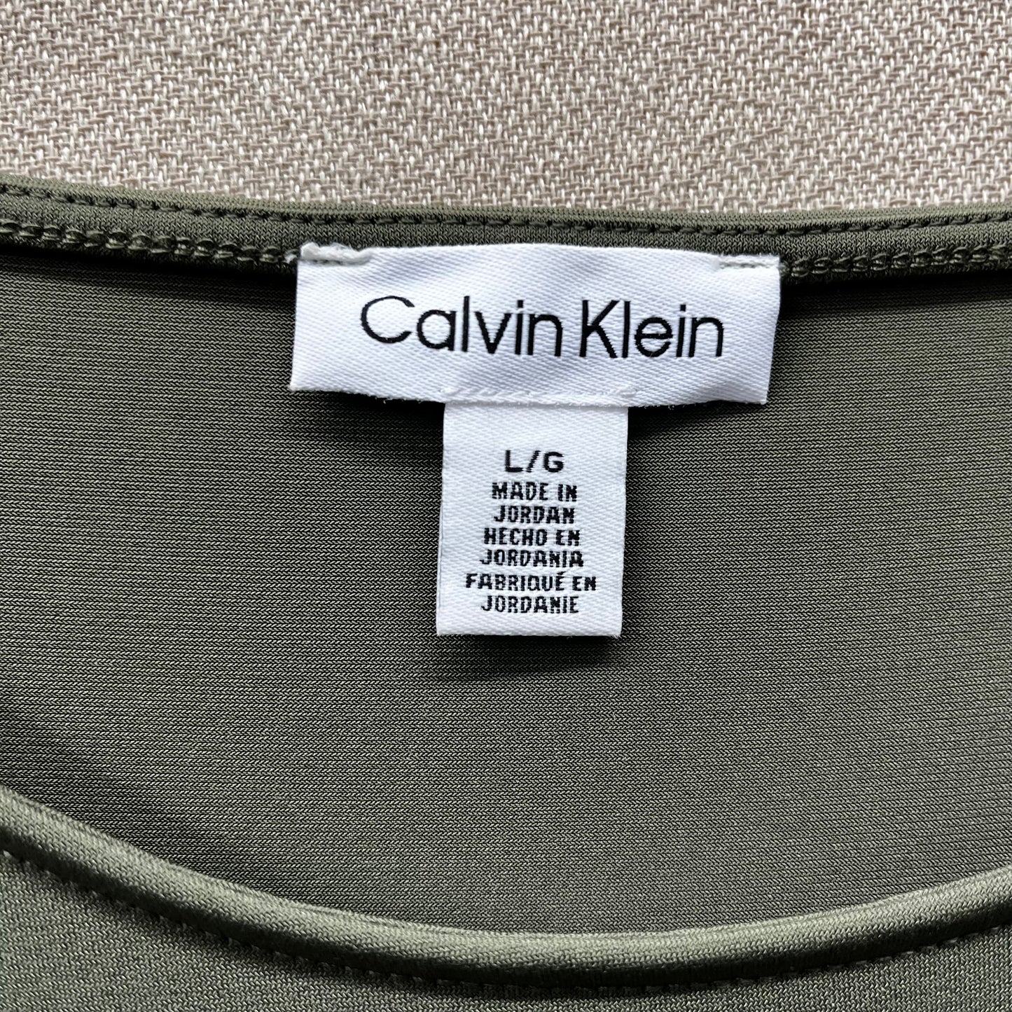 Calvin Klein Green Blouse Women's Size L