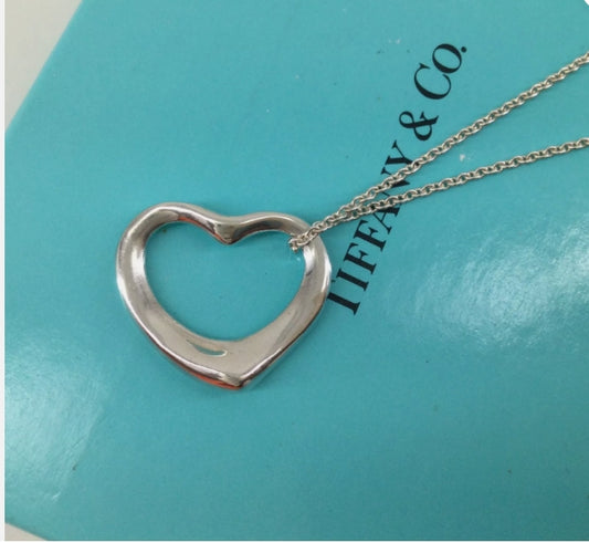 Tiffany & Co Silver Elsa Peretti Open Heart