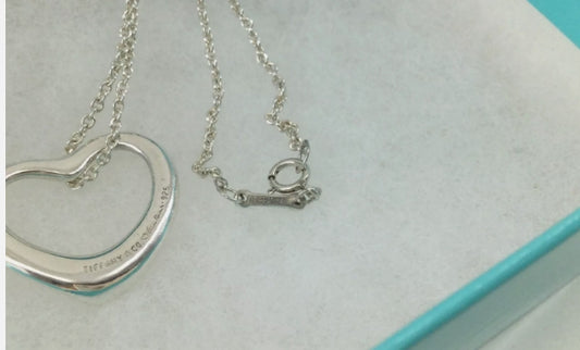 Tiffany & Co Silver Elsa Peretti Open Heart