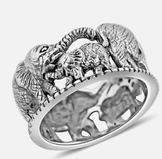 BALI LEGACY 925 Sterling Silver Elephant Ring