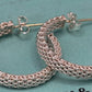 Tiffany & Co. Somerset Mesh Huggie Hoop Earring Pair Size 1.0" w/Butterfly Backs